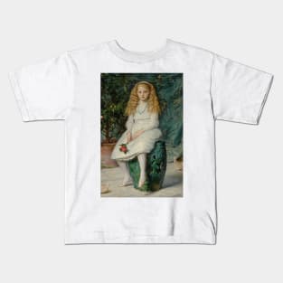 Nina, Daughter Of Frederick Lehmann by John Everett Millais Kids T-Shirt